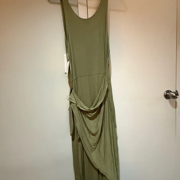 Diane Von Furstenberg Green Asymmetrical Sundress - Picture 6 of 9